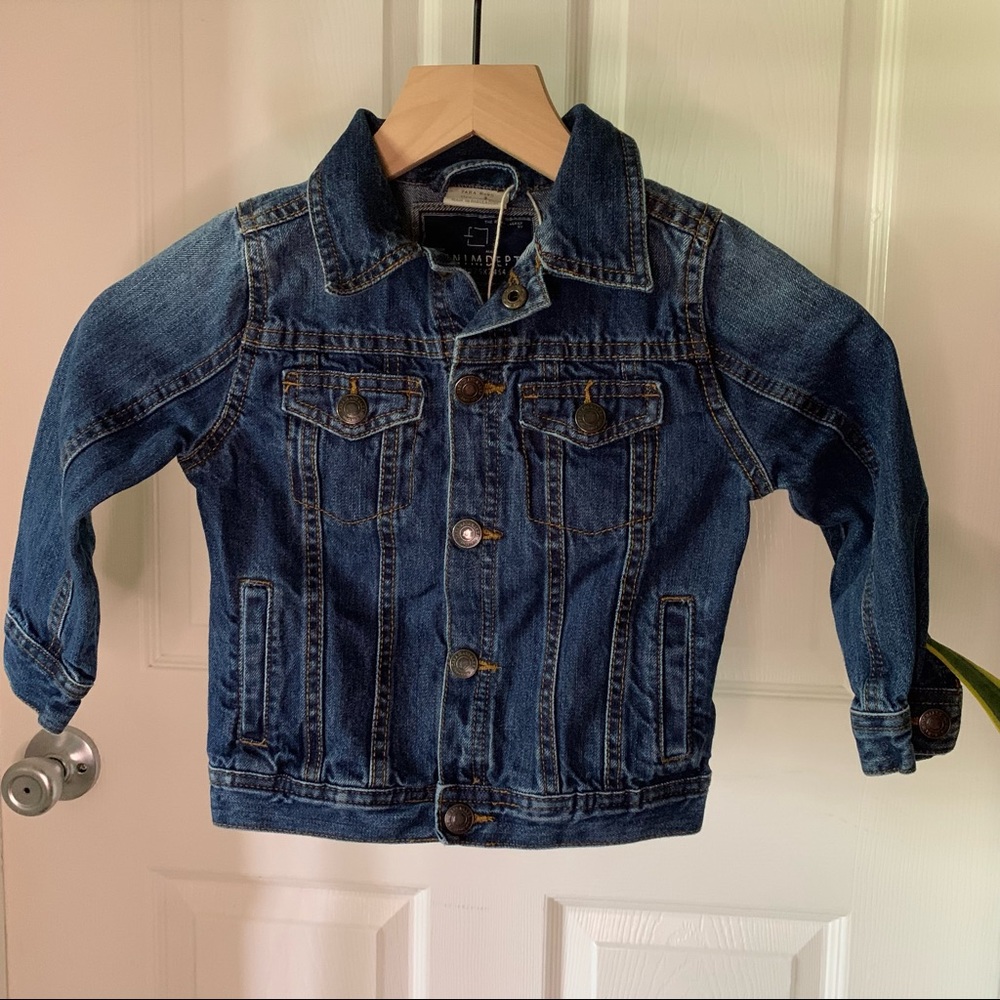 NWOT zara boy denim jacket- size 4